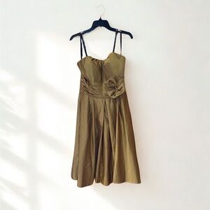 Milano Formals Strapless Gold Dress